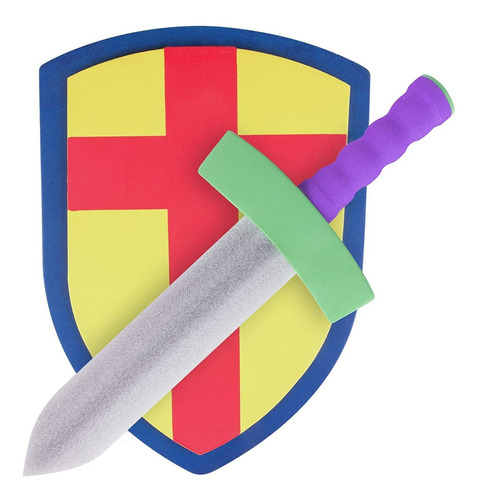 Children S Foam Toy Medieval Joust Sword Shield Knight ...