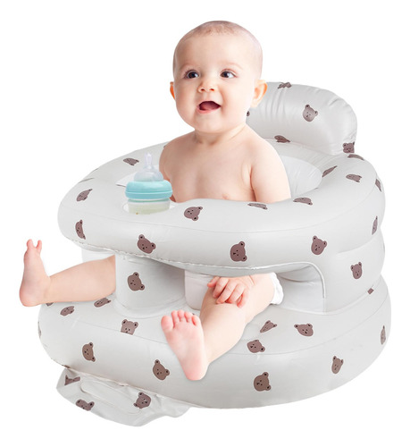 Asiento Inflable Para Bebé, Bomba Incorporada, Asiento