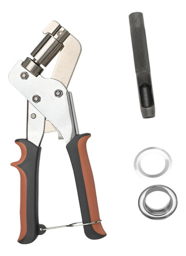 Kit De Herramientas De Alicates Para Ojales, Plata 100pcs