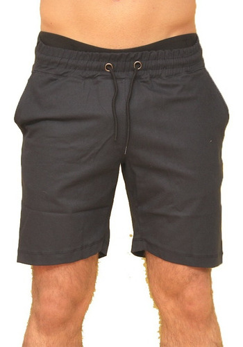 Imagen 1 de 6 de Bermuda Jogger De Gabardina Elastizada Con Cordón Calidad