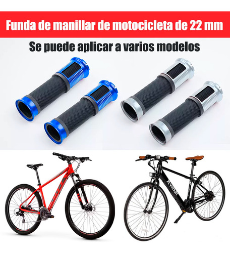 Puños Bicicleta Antiderrape Aluminio Mtb Ruta Bmx Empuñadura