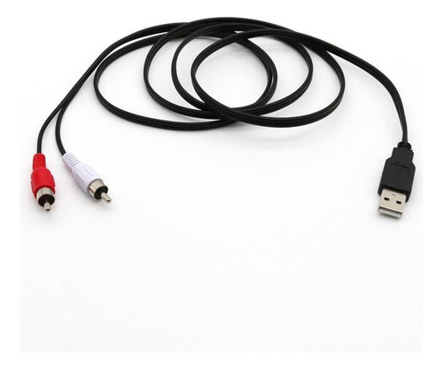 Y Usb 2. 0 Macho A 2 Rca Macho Cable Adaptador Divisor De