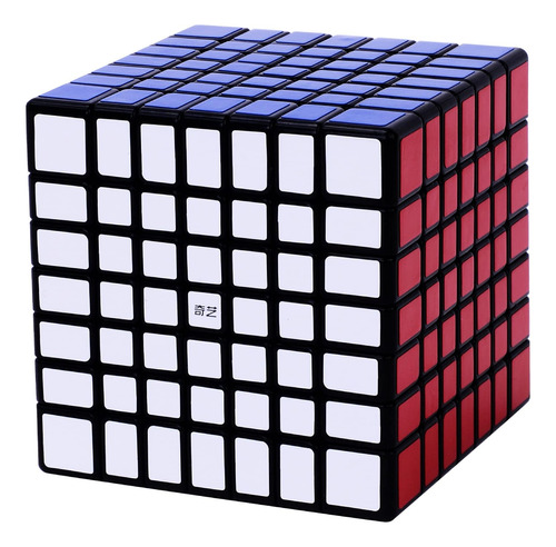 Irrdfo Cubo De Velocidad 7x7, 7x7 Cubo Rompecabezas Negro