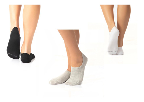  Tripack 3 Calcetines Invisible Bambú Calcetin Mujer Dama 