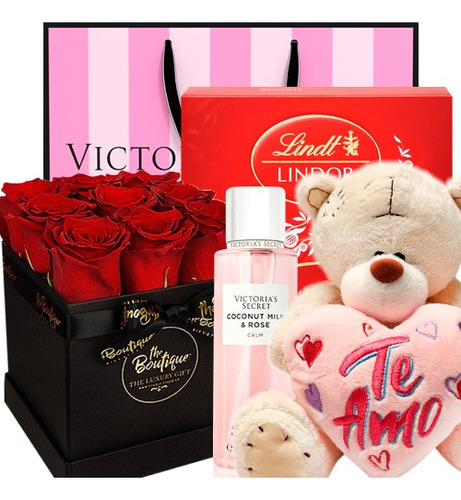 Canasta Enamorados Regalos Sorpresa San Valentin Box Amore