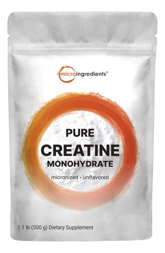 Monohidrato De Creatina En Polvo 17.64 Oz (1.1 Libras),  Mg.