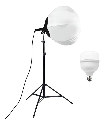 Kit Softbox Lanterna Japonesa Branca Para Fotografia E Video