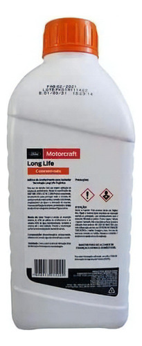Líquido Arrefecedores Ford H2mj19544ca Mdr En Plastico 1l