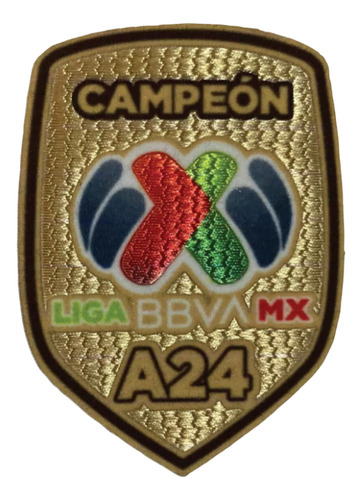 Parche América Campeón Apertura 2024 A24 Tricampeón Liga Mx Amarillo Unitalla
