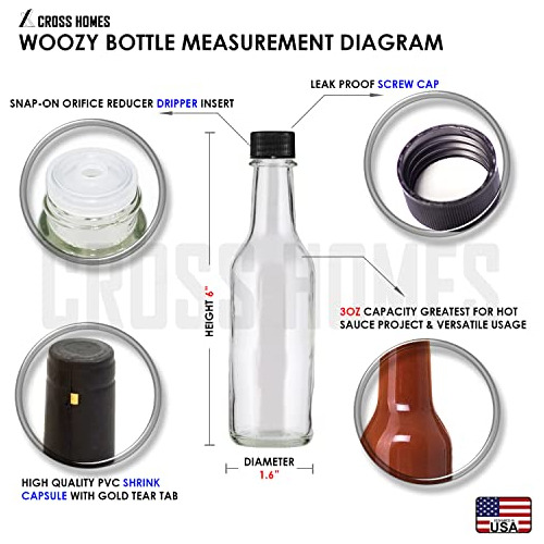 Botella De Vidrio, Botellas De Salsa Picante, Juego De ...