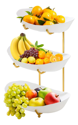 Bandeja Para Servir Frutas Y Frutos Secos, 3 Tartas, Cuenco,