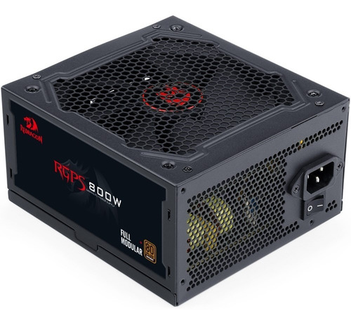 Imagen 3 de 9 de Fuente De Alimentación Para Pc Redragon Gc Series Gc-ps011 800w Black 100v/240v 80 Plus Bronze Modular