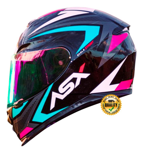 Capacete Fechado Moto Leve Asx Axxis Eagle Street Novo @