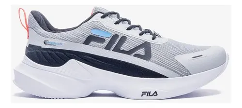 Tênis Fila Progress Lite Masculino Prata Preto Academia