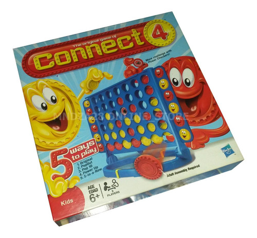 Connect 4 Hasbro / Juego Mesa Niños Adultos Fichas Colores