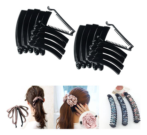 20 Unids Cabello Banano Combs Clips / Tail Hail Grips