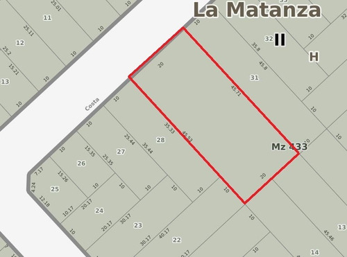 Imagen 5 de 9 de Lote De 20 X 45,60 - Ideal Constructor // Gob. Costa 150