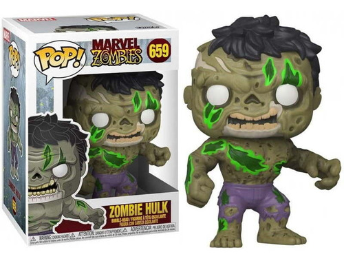 Funko Pop Marvel Zombies Hulk Zombie 659 Boneco Pop Original