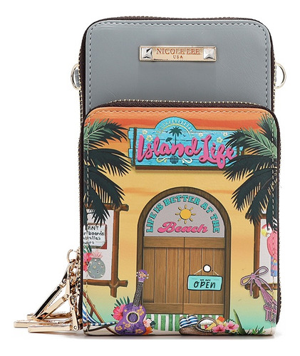 Bolsa Portacelular Nicole Lee Estampada Sun & Sand Ss25