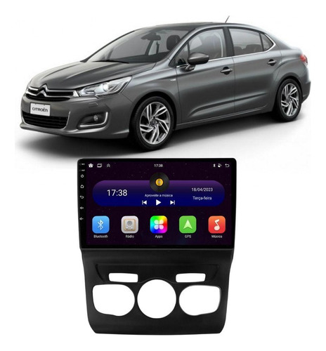 Kit Multimídia Citroen C4 Lounge 2013 A 2018 Carplay E