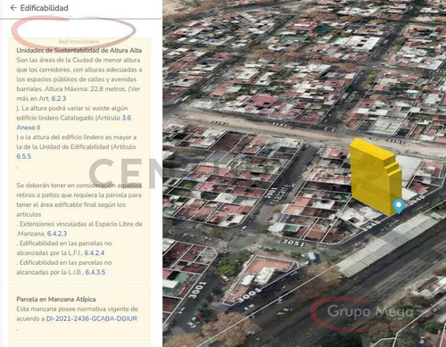 Lote Usaa En Villa Del Parque- 1500m2 Vendibles- Se Toman M