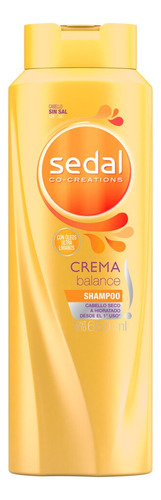 Shampoo Sedal Co-Creations Crema balance en botella de 650mL por 1 unidad