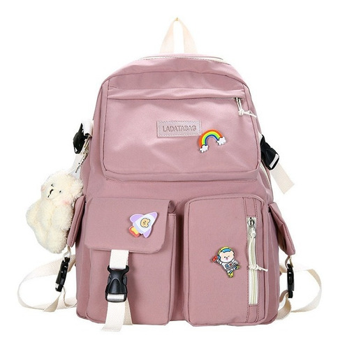 Mochila Escolar Kawaii De Nailon Impermeable Para Niña