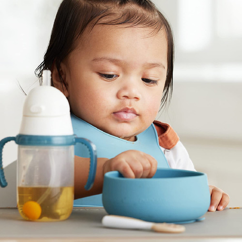Set Autoalimentación Con Ventosa Bebés 100% Silicona, 4ud