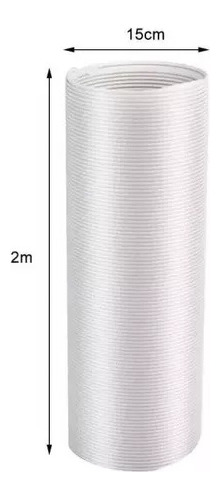Tubo O Manga Aire Acondicionado 2mt/15cm/flexible C/alambre