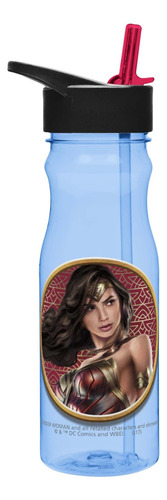 Zak Designs Wonder Woman Movie Tritan Botella Con Pajita, 25
