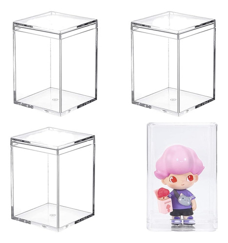 Caja De Acrílico Caja De Exhibición Transparente Cubo Cuadra