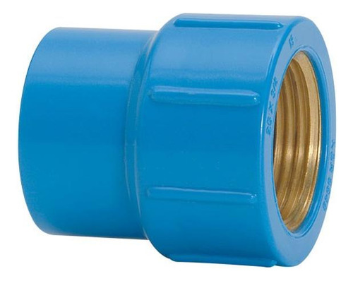 Luva Azul Amanco Liso/rosca 25mm X 3/4''   10414 Kit C/24