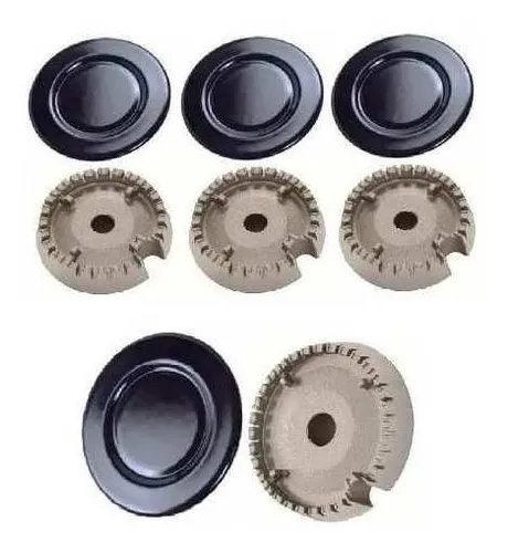 comprar Kit 4 Queimadores E 4 Espalhadores Para Fogao Brastemp 3p 1g