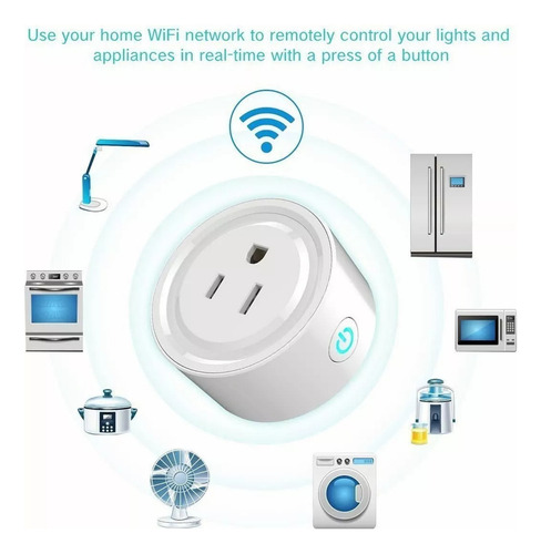 2pieza Enchufes Inteligentes Contacto Interruptor Wifi Alexa