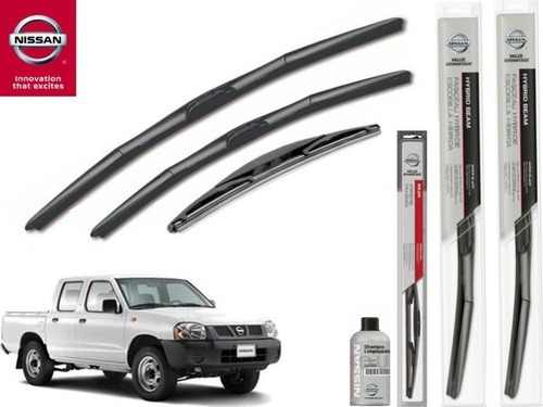 Kit 3 Plumas Escobillas Limpiabrisas Nissan Np300 D22 2009