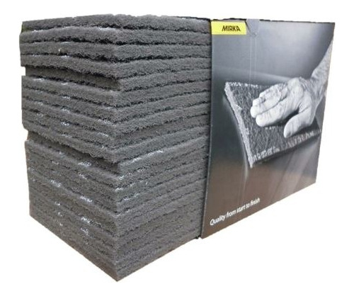 Caja 20 Piezas Lija Fibra Mirka 152mmx229mm Mirlon Gris Uf