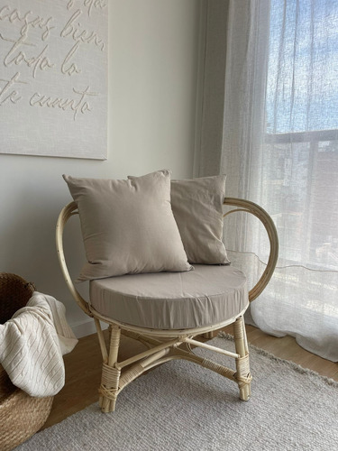 Sillón De Mimbre, Mar Del Plata, 60cm