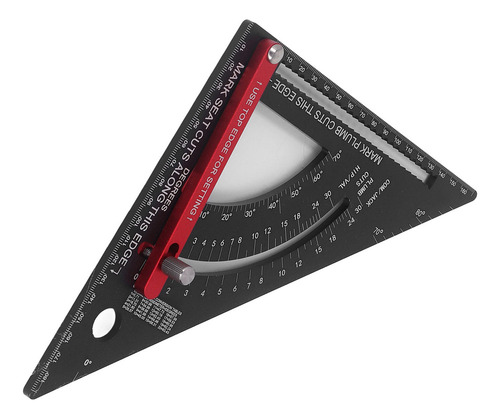 Regla Triangular For Carpintería Con Goniómetro Ajustable A