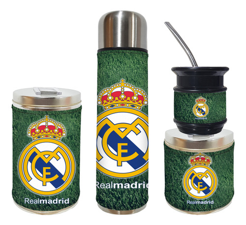 Set Matero 4 Piezas Ambtmy Real Madrid 1 Excelente Calidad