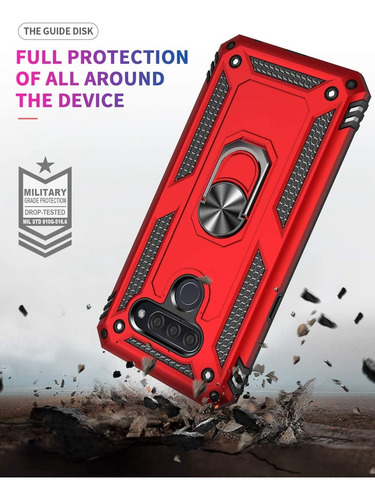 Rudo Uso Funda Sólido A Prueba De Terremotos Case Para LG K50/LG Q60+screen Mica