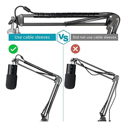 Razer Seiren X Mic Boom Arm Stand Con Filtro Pop, Compatible