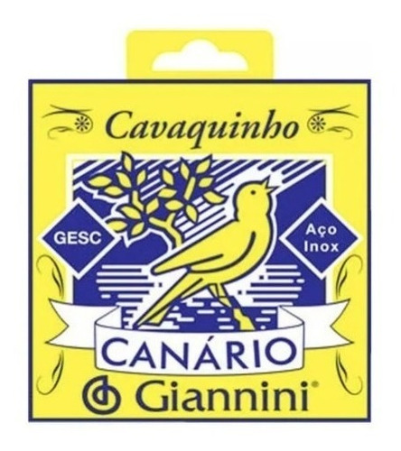 Kit 5 Encordoamento Giannini Cavaco Gesc Canário Chenilha