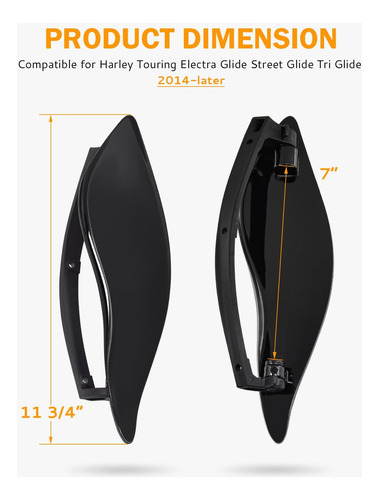 Deflectores De Aire Laterales Ajustables Para Motocicletas N
