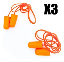 Comprar Tapones Auditivos Desechables Cordón 30 Db 6 Pares Hoteche