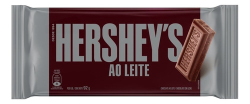 Chocolate Hershey Ao Leite - Caja X 16un 