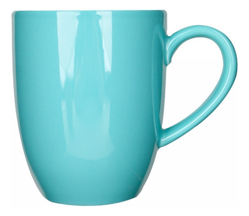 6 Tazas Tarro 380ml Set De Cerámica Colors Vencort