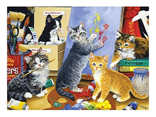 Rompecabezas Para Adultos, 1000 Piezas, Pintura De Gatos, 27