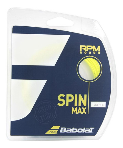 Corda Babolat Rpm Blast Rough 16 L 1.30 mm Amarela - Set Indiv