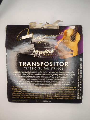 Cuerdas Transpositor Magma Sol-g Low 6 Strings (Usado)