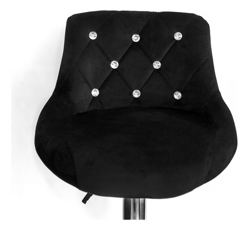 Taburetes Banqueta Silla Barra Desayunadora Bene Mobili X2u. Cromado Negro